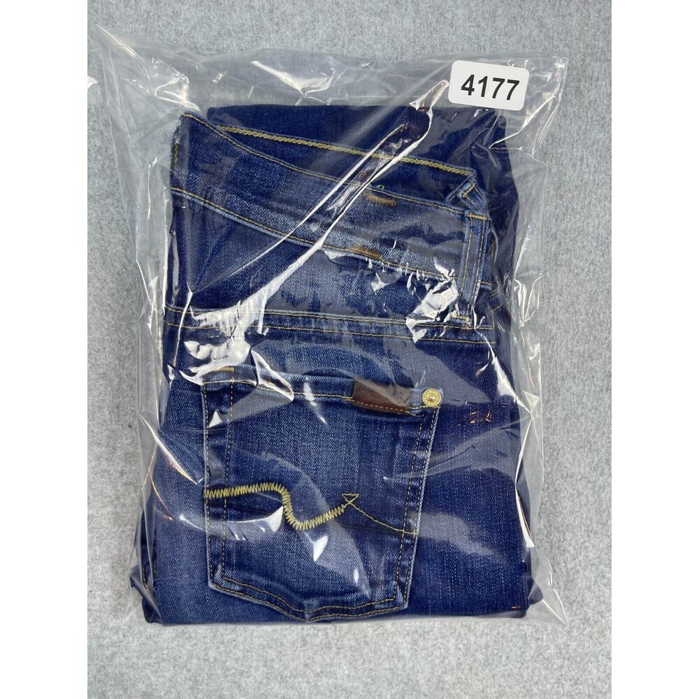 7 For All Mankind Roxanne Skinny Medium Wash Blue Jeans Stretch Denim Sz 26 7FAM - Picture 12 of 12